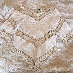 Hippie Boho Crochet Top. 💜